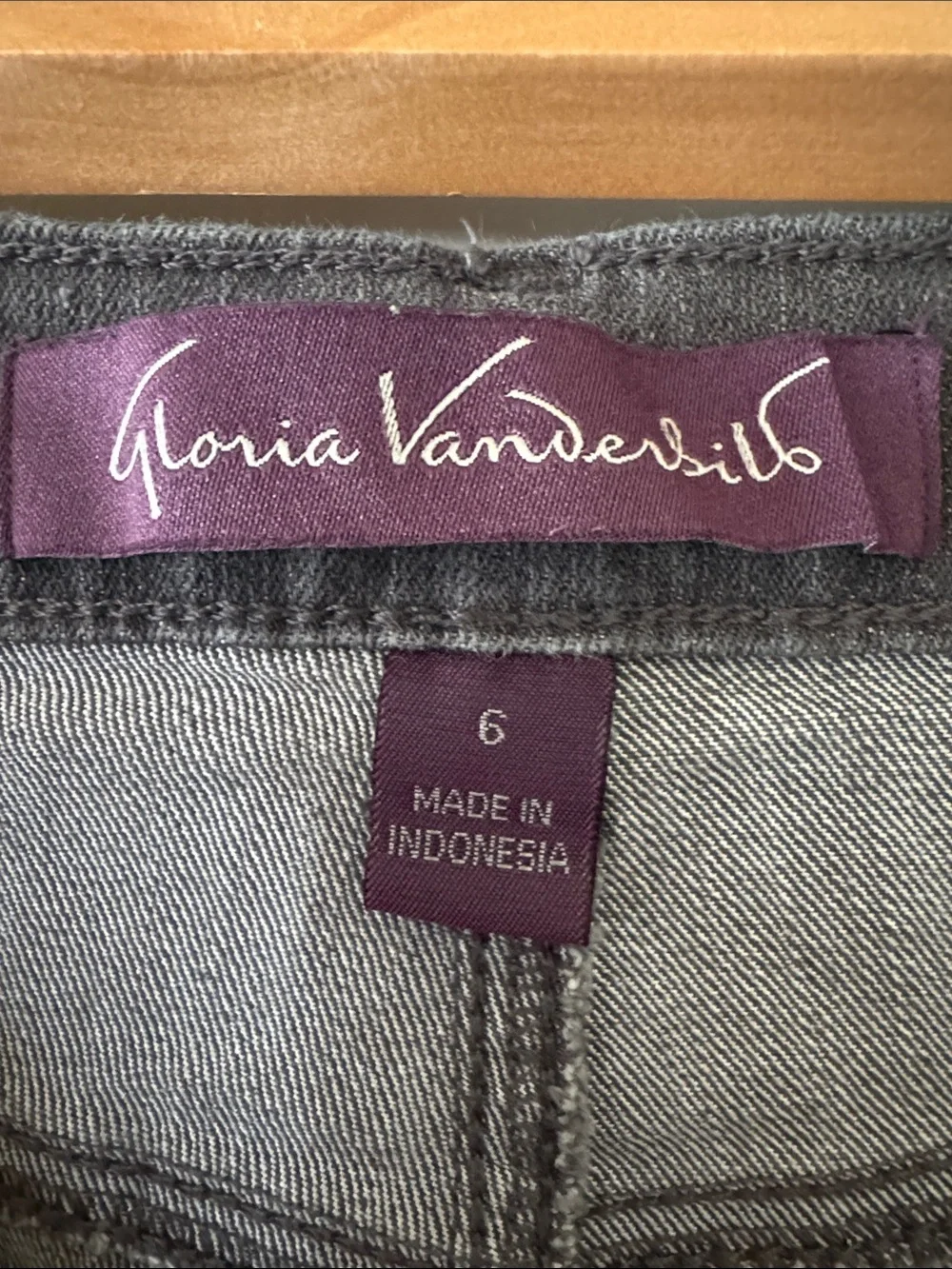 Gloria Vanderbilt Gray Denim Amanda Jeans
